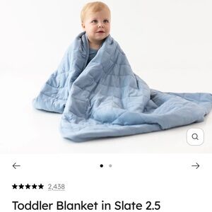 Kyte BABY Quilted Toddler Blanket in royal blue